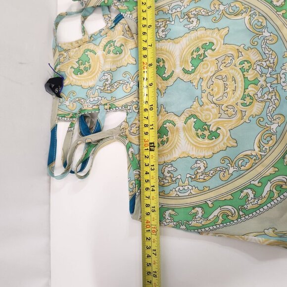 Mossimo Strappy Tank Top Size Small Greco Roman Pattern Silk - Picture 9 of 11